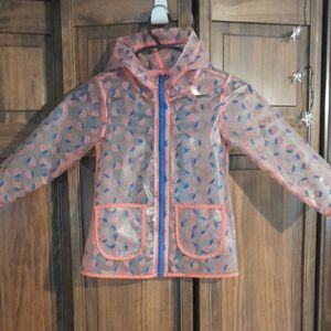 Cat & Jack Ladybug Print Girls 3t Raincoat